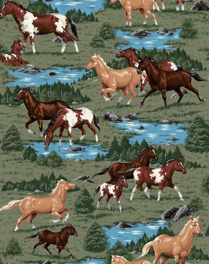 Gift Wrap - Horse Assortment (Minimum 36 per Display)