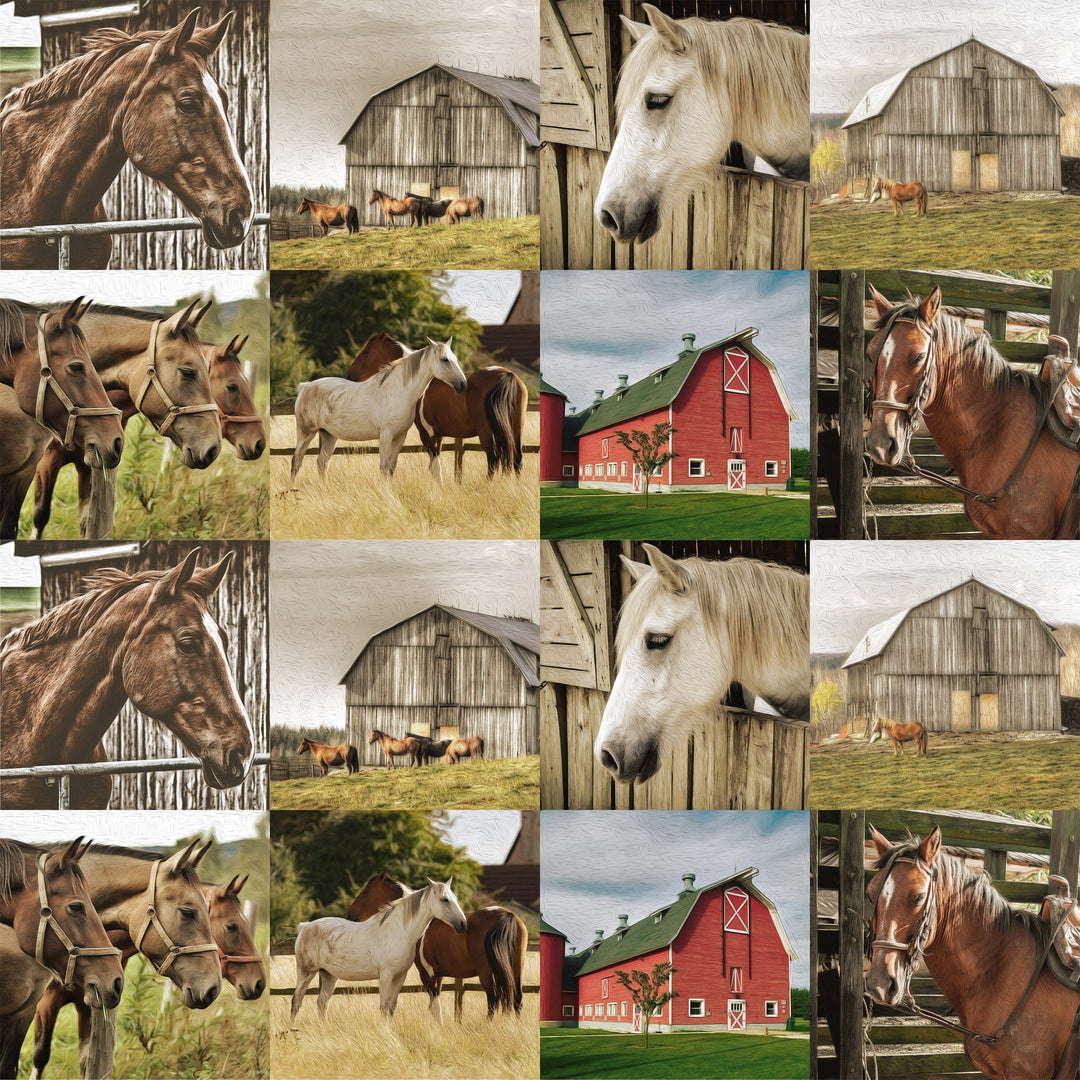 Gift Wrap - Horse Assortment (Minimum 36 per Display)