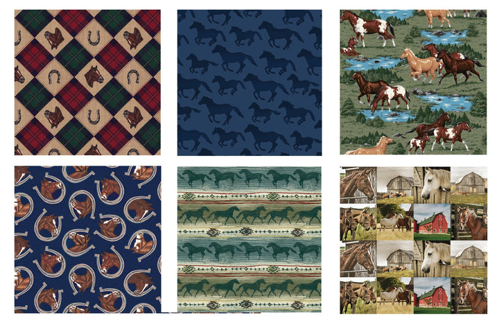 Gift Wrap - Horse Assortment (Minimum 36 per Display)