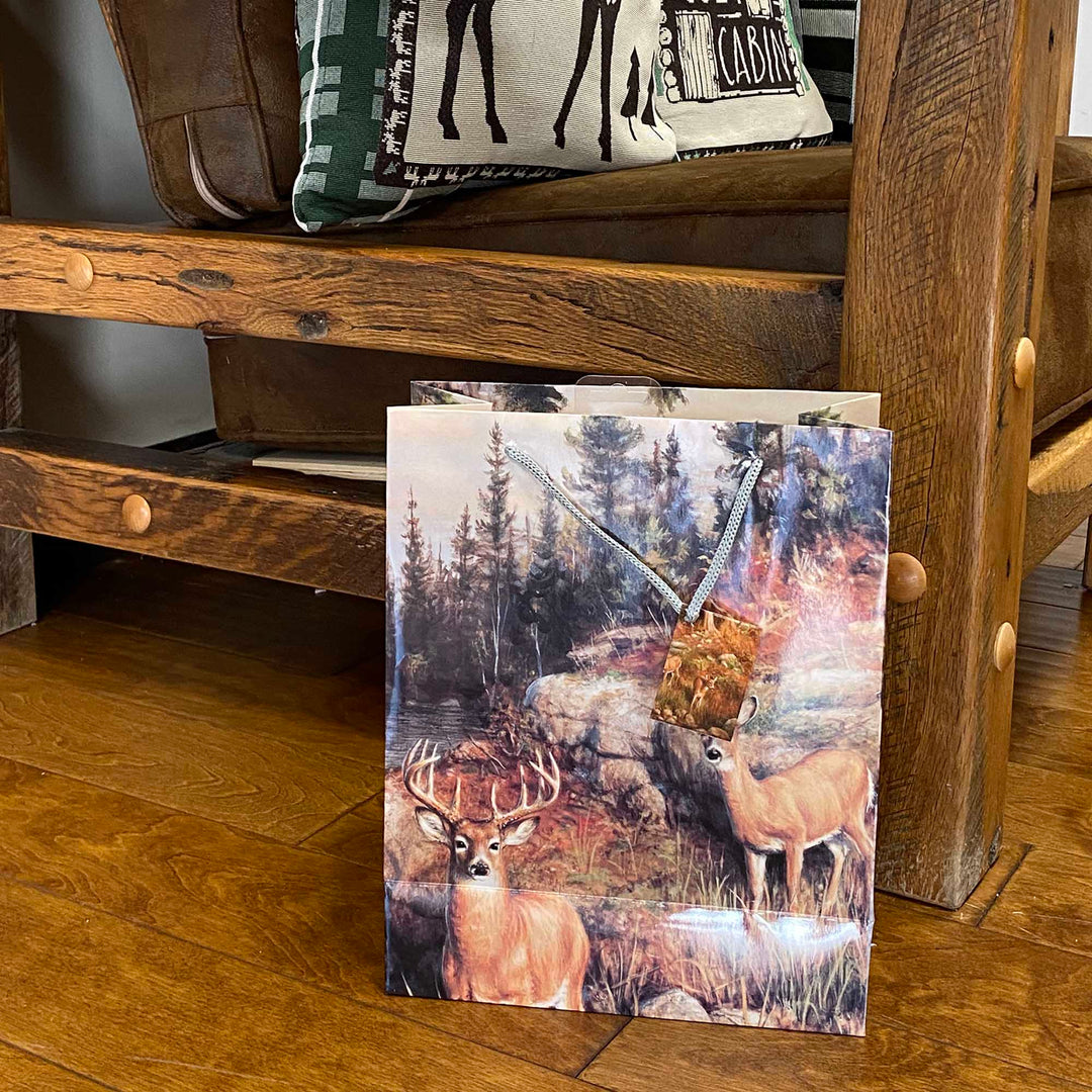 Gift Bag Medium - Deer & Pines