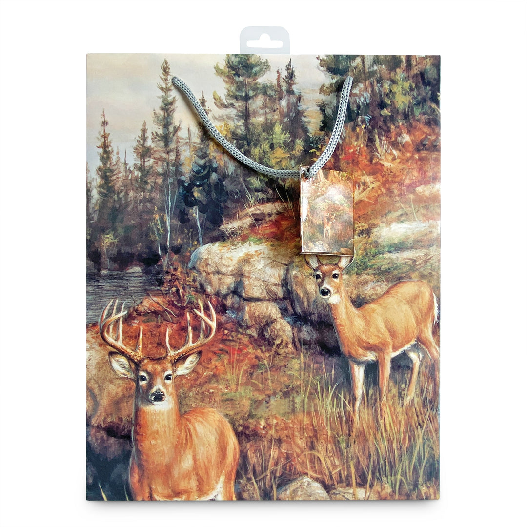 Gift Bag Medium - Deer & Pines