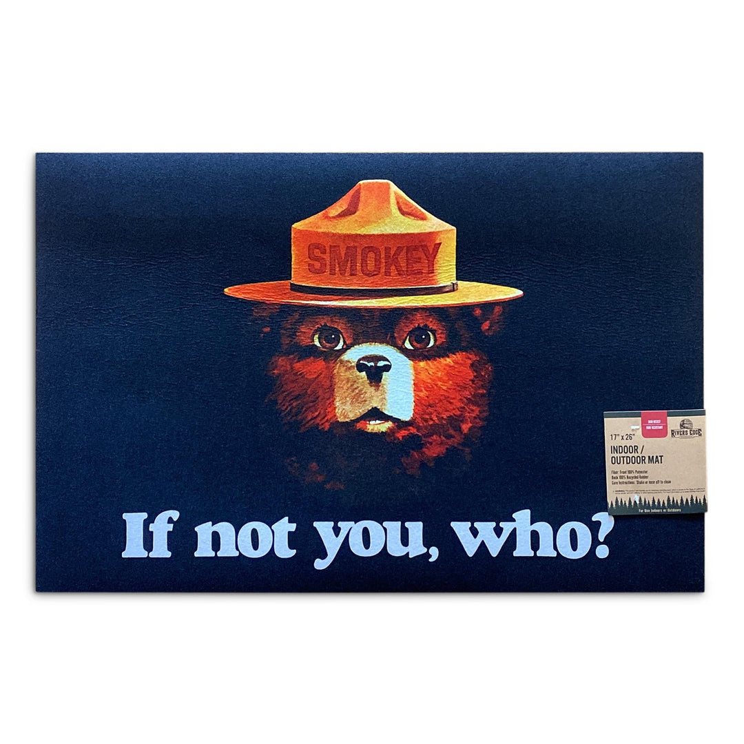 Door Mat Rubber 26-inches by 17-inches - If Not You, Who