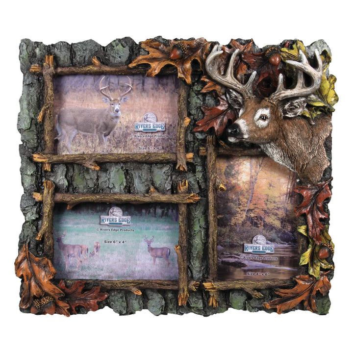 Picture Frame 4-Inch x 6-Inch - 3-Picture Deer