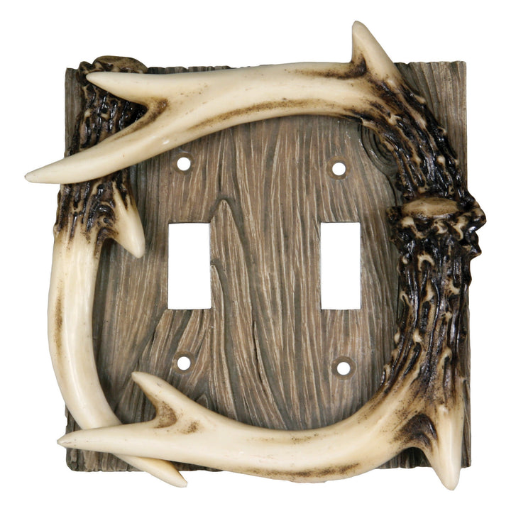 Electrical Cover Plate Switch Double - Antler