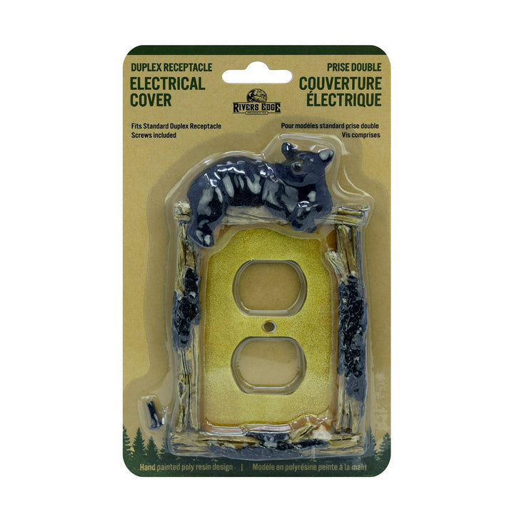 Electrical Cover Plate Receptacle Single - Bear