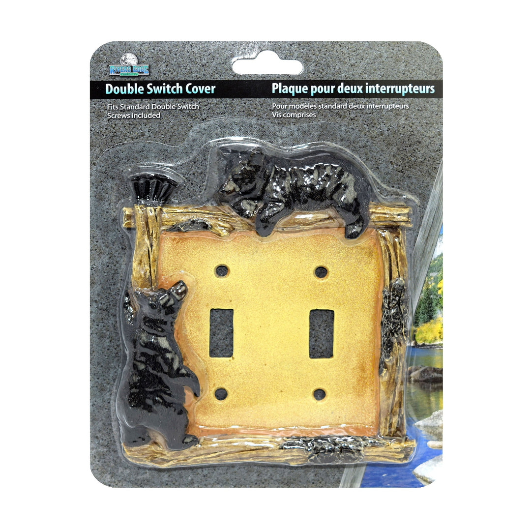 Electrical Cover Plate Switch Double - Bear