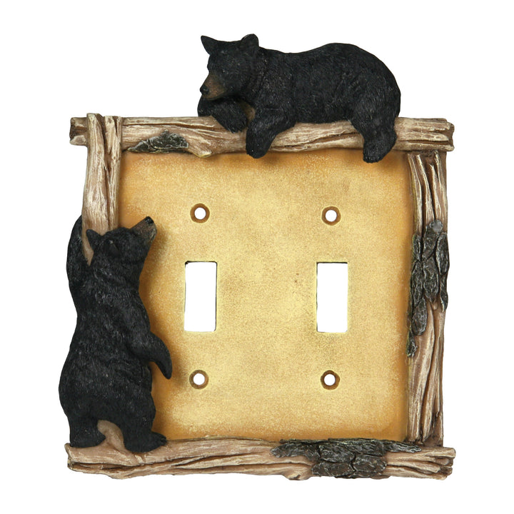 Electrical Cover Plate Switch Double - Bear