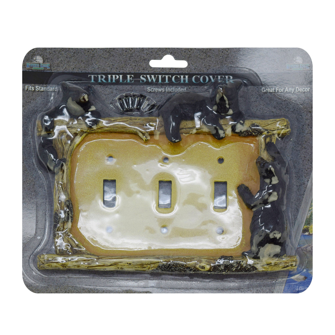 Electrical Cover Plate Switch Triple - Bear