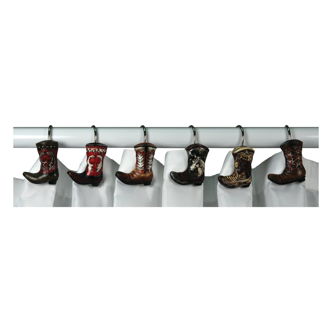 Shower Curtain Hooks - Cowboy Boot