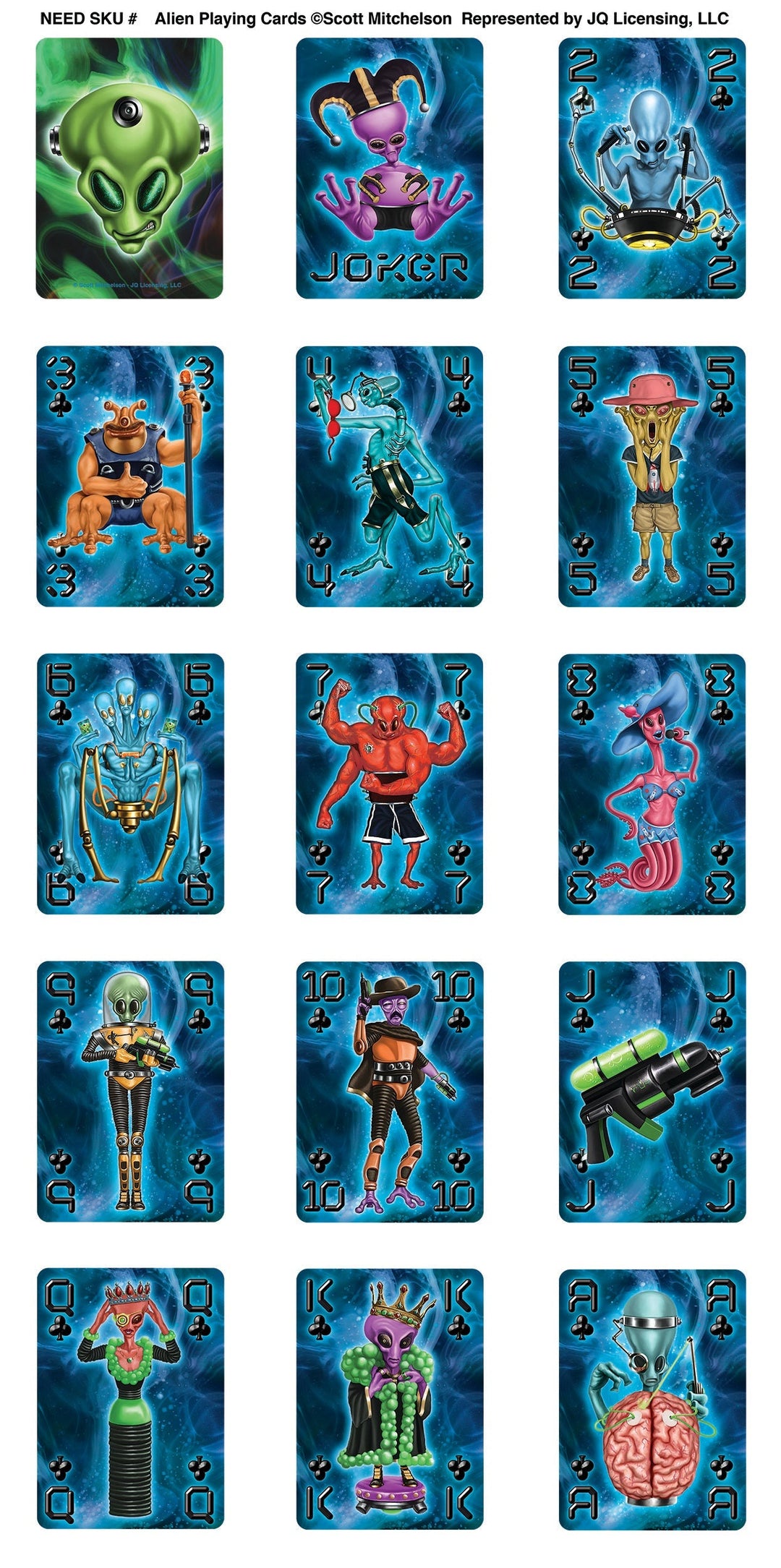 Playing Cards - Alien