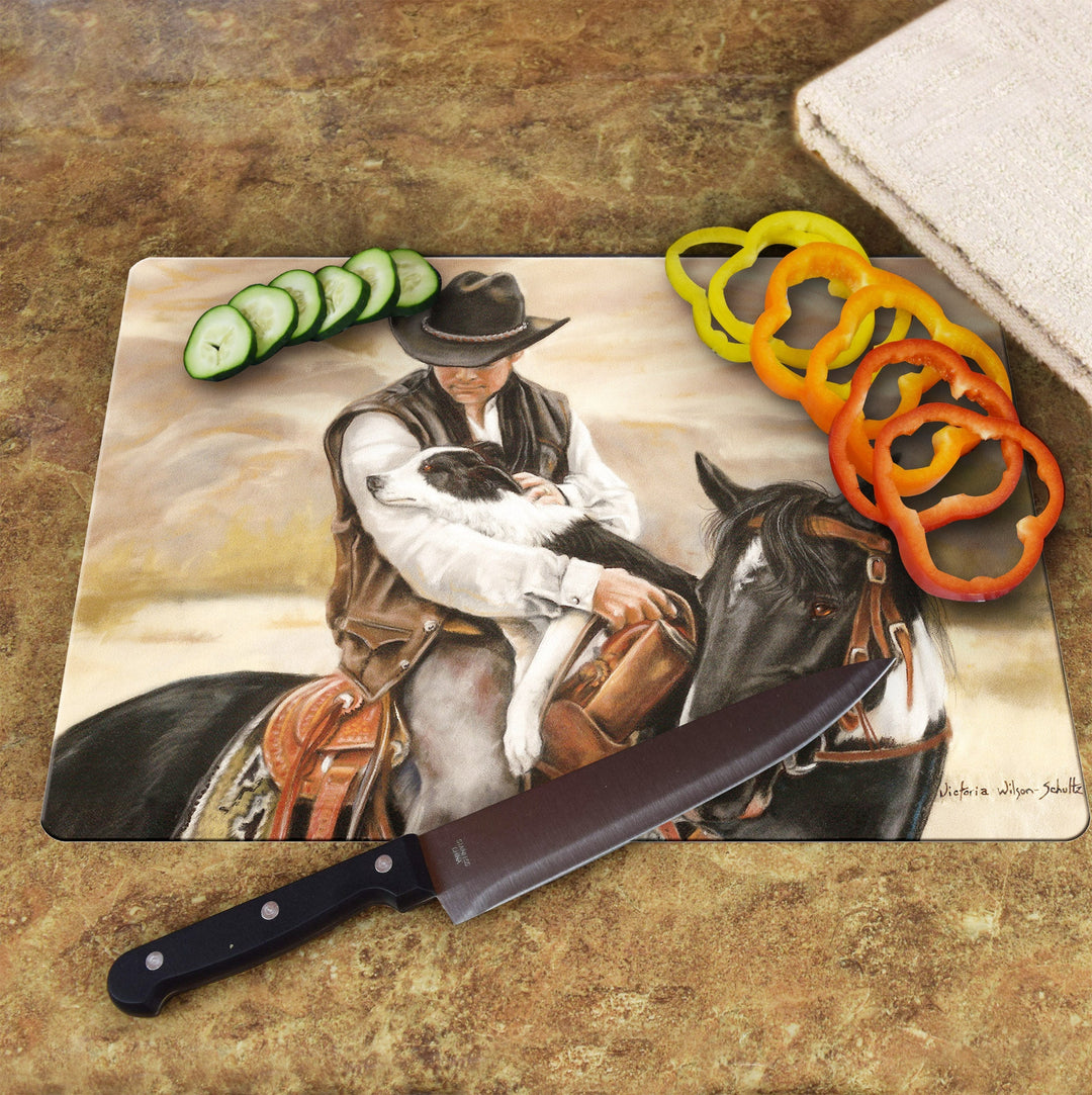 Cutting Board 12in x 16in - All A Cowboy Needs