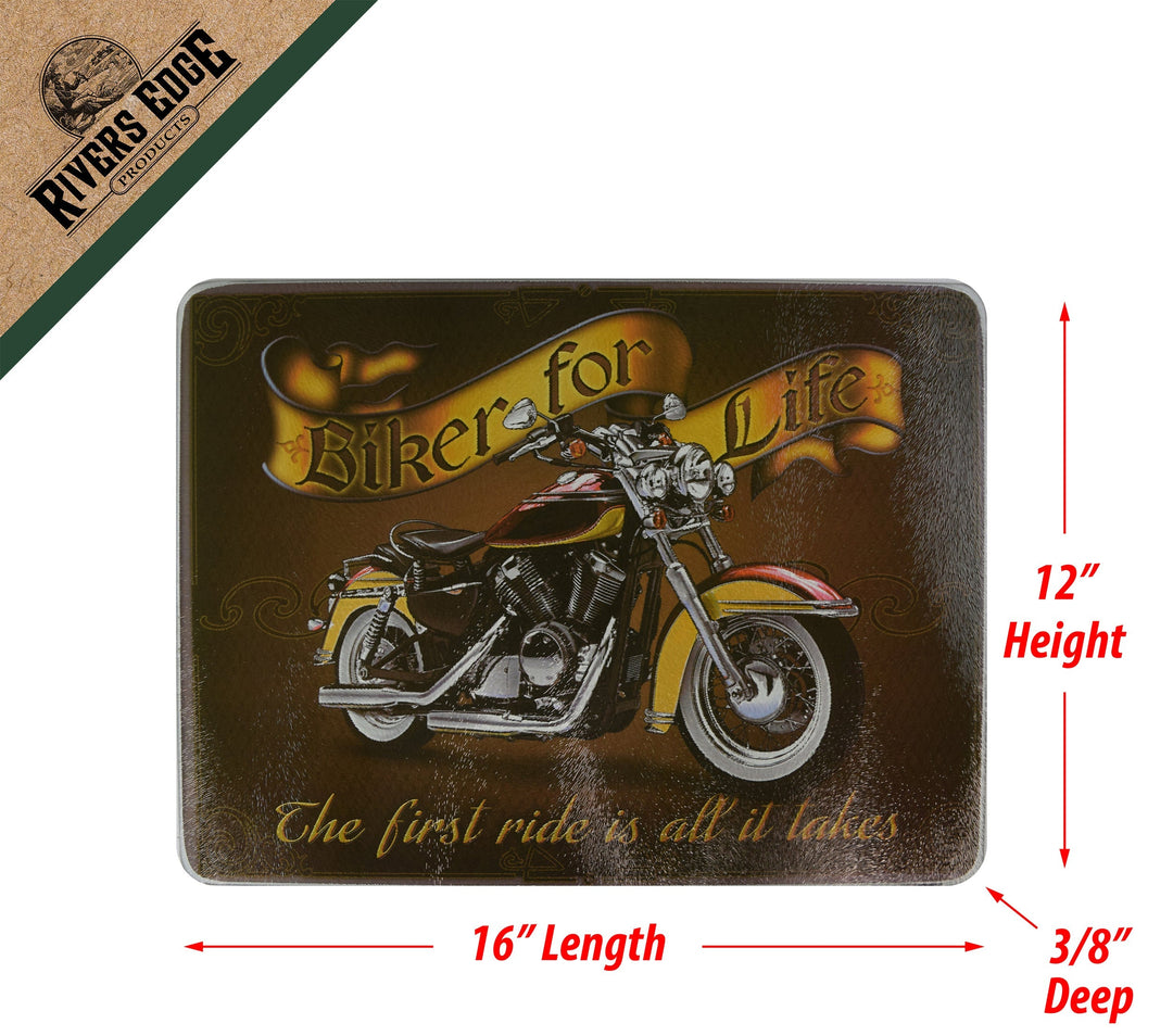 Cutting Board 12in x 16in - Biker for Life