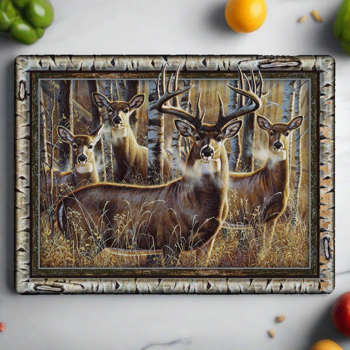 Cutting Board 12in x 16in - Multi Deer