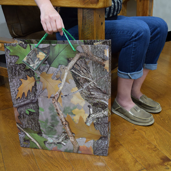 Gift Bag Large - Camo Green