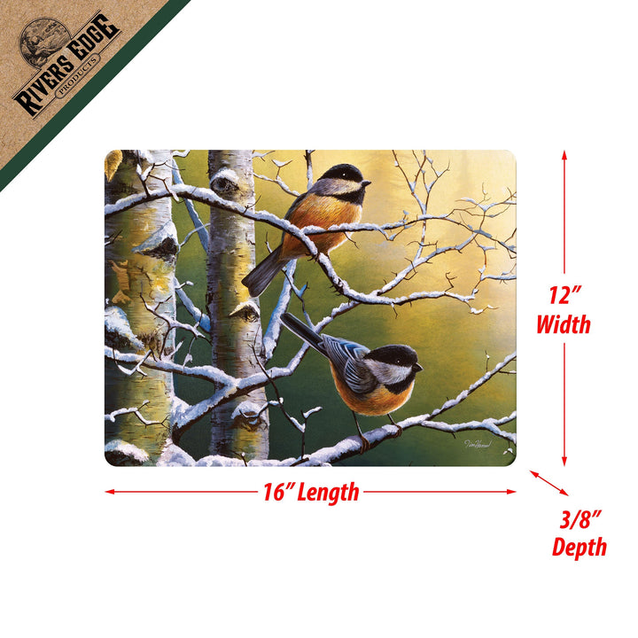 Cutting Board 12in x 16in - Chickadee