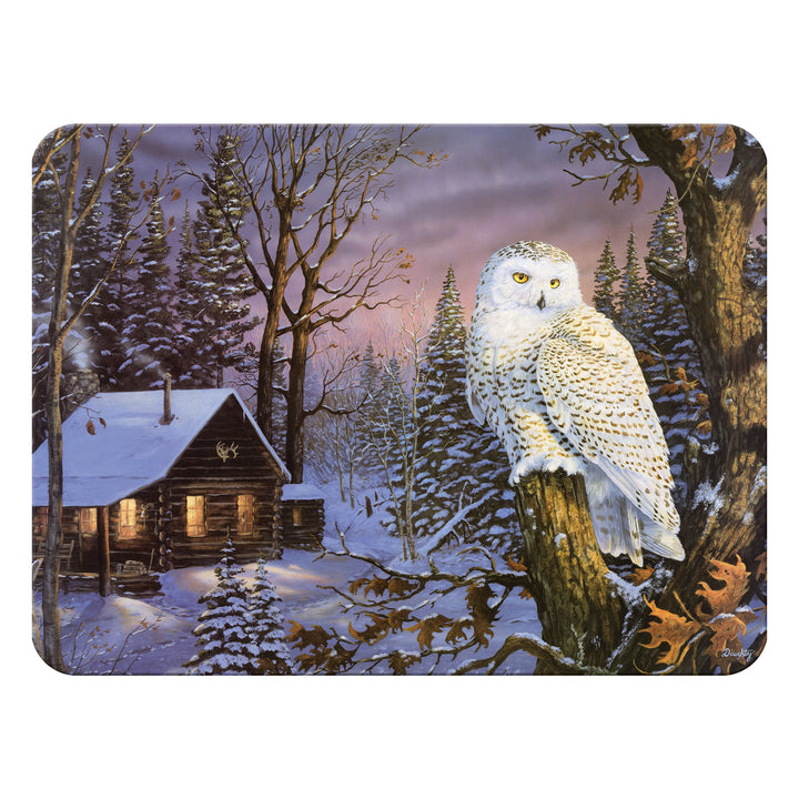 Cutting Board 12in x 16in - White Owl