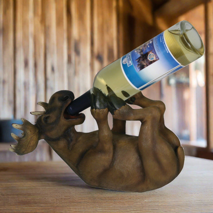 Wine Bottle Holder - Moose