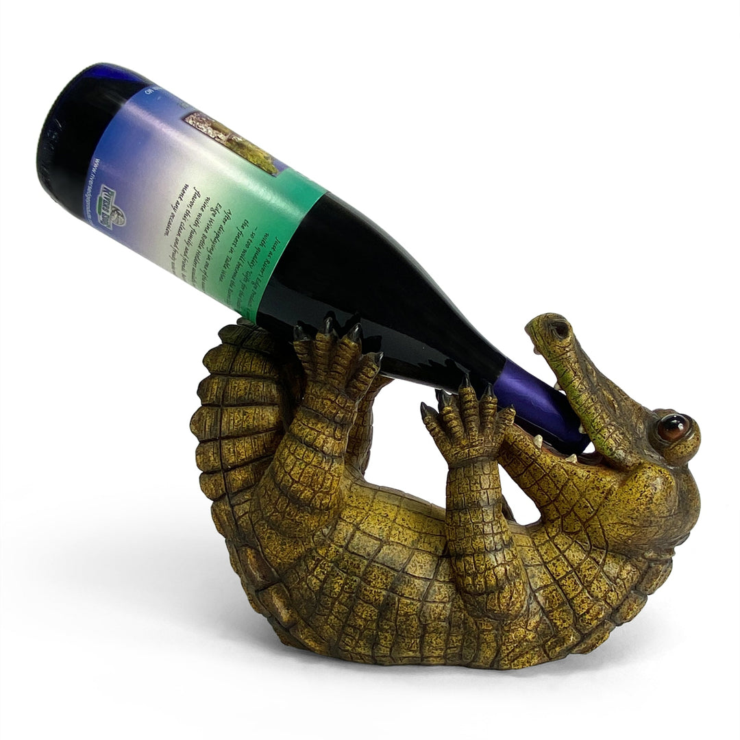 Wine Bottle Holder - Alligator