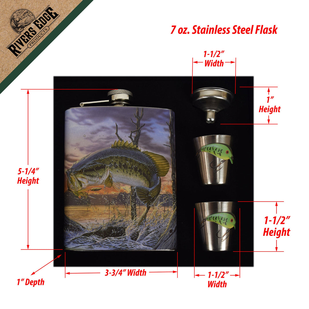 Flask and Shot Set - Bass